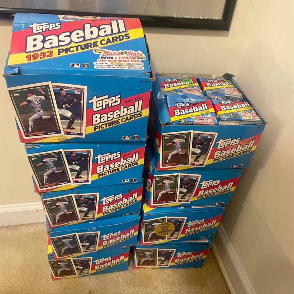 1992 Topps MLB Baseball Cello/Jumbo Pack Box 24 Sealed Packs (Price per box)
